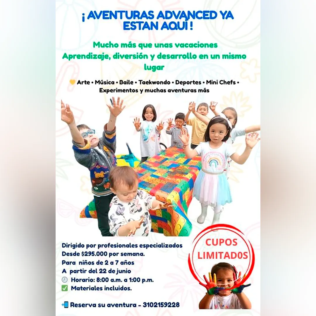 Advanced Learning Preschool Bogotá: Vacacional 2026 para niños 