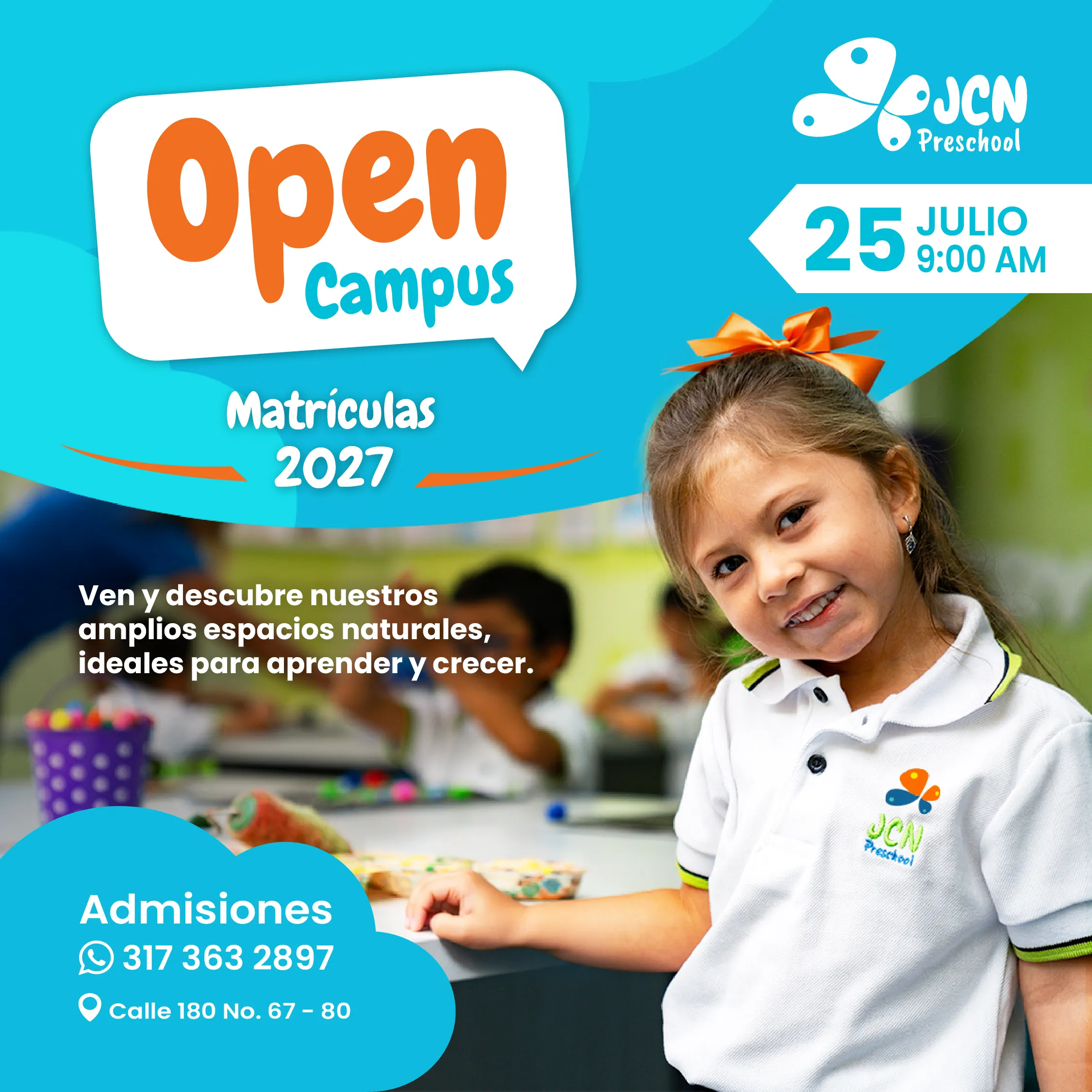 Jardín Infantil Campestre del Norte: Open Campus y matrículas 2027