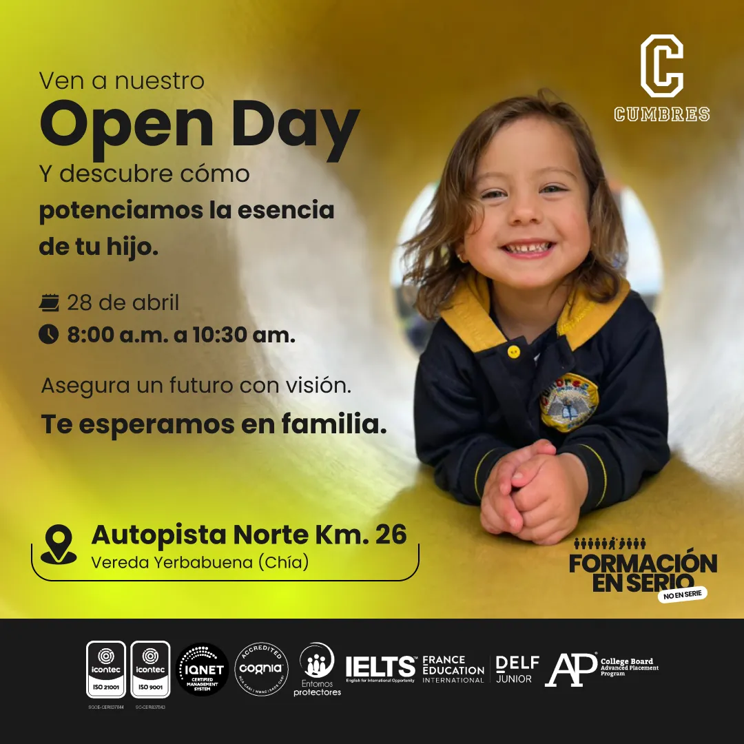 Vive la Experiencia Cumbres Preschool de Chía en Familia 